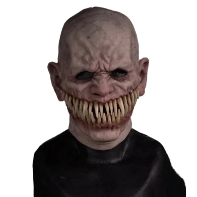 Latex Monster Teeth Halloween Mask – Long or Short Jaw