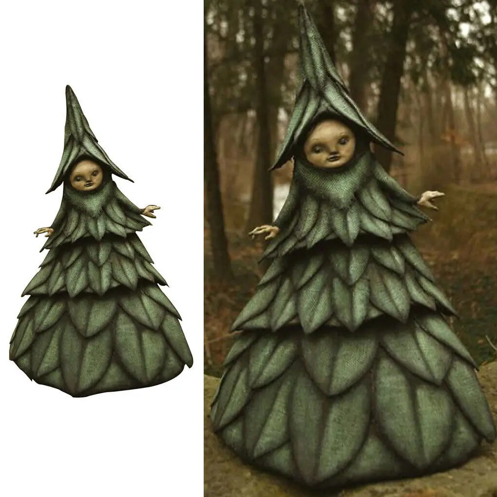 Halloween Resin Witch Figurine – 6.3-Inch Tabletop Decoration
