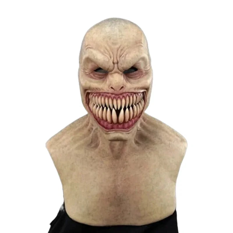 Latex Monster Teeth Halloween Mask – Long or Short Jaw