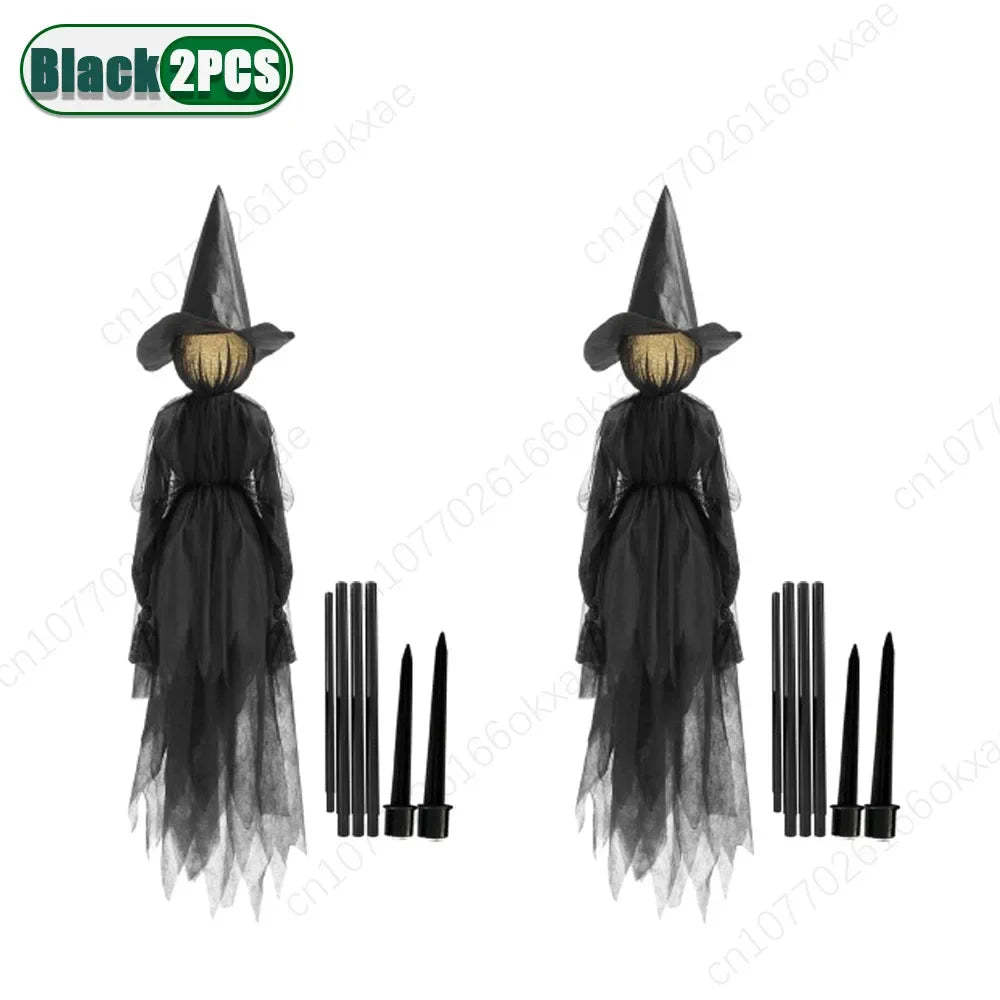 Sound-Activated Light-Up Halloween Witch or Ghost Decoration