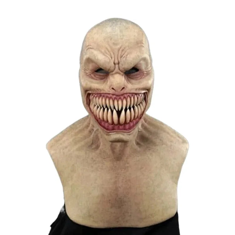 Latex Monster Teeth Halloween Mask – Long or Short Jaw